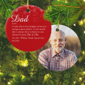 Vater Daddy Father Definition Foto Weihnachten Keramik Ornament