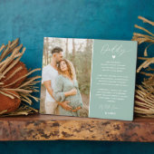 Vater | Daddy from Bump Keepake Foto Plaque Fotoplatte (Seite)