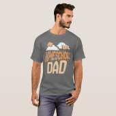 Vater Daddy Homeschooling Vater Retro T-Shirt (Vorne ganz)