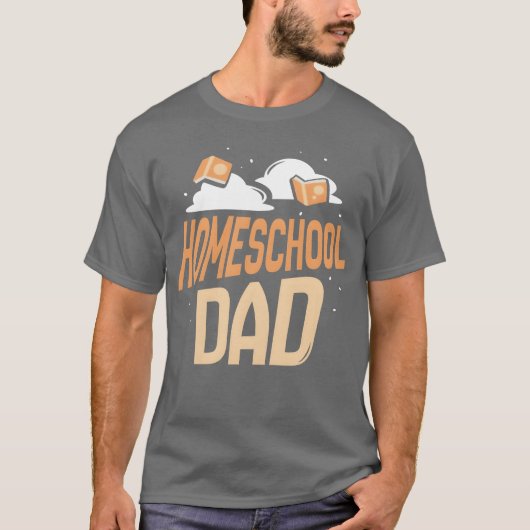 Vater Daddy Homeschooling Vater Retro T-Shirt (Vorderseite)
