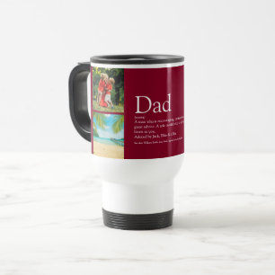 Vater Daddy Papa Definition 4 Foto Burgunder Reisebecher