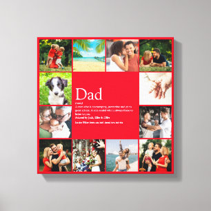 Vater Daddy Pater Papa Definition 12 Foto Fun Red Leinwanddruck