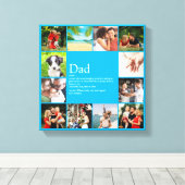 Vater Daddy Pater Papa Definition 12 Foto Sky Blue Leinwanddruck (Insitu (Holzboden))