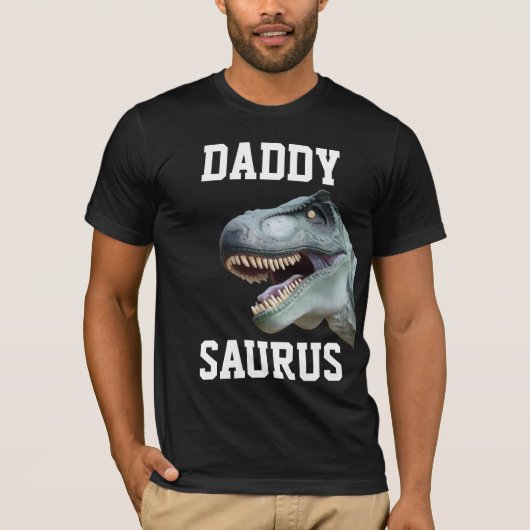 VATER DADDY SAURUS DINOSAUR T - SHIRT (Vorderseite)