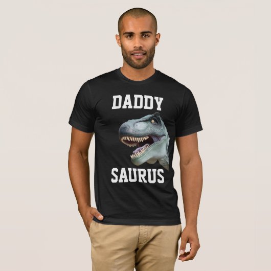 VATER DADDY SAURUS DINOSAUR T - SHIRT (Vorne ganz)