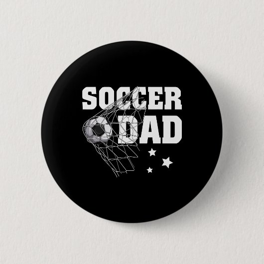 Vater Daddy Soccer Sport Lover Fan Fathers Da Button (Vorderseite)
