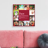 Vater Daddy Vater Definition 12 Foto Fun Burgund Leinwanddruck (Insitu (Wohnzimmer))