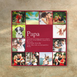 Vater Daddy Vater Definition 12 Foto Fun Burgund Leinwanddruck<br><div class="desc">Personalisieren Sie die 12 bevorzugten Fotos und personalisierte Definition für Ihren speziellen Vater, Papa oder Vater zu erstellen ein einzigartiges Geschenk für Vatertag, Geburtstag, Weihnachten oder jeden Tag, den Sie will, um zu zeigen, wie viel er zu Ihnen bedeutet. Ein perfekter Weg, um ihm zu zeigen, wie phantastisch er ist...</div>