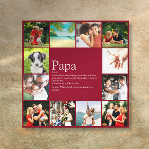 Vater Daddy Vater Definition 12 Foto Fun Burgund Leinwanddruck