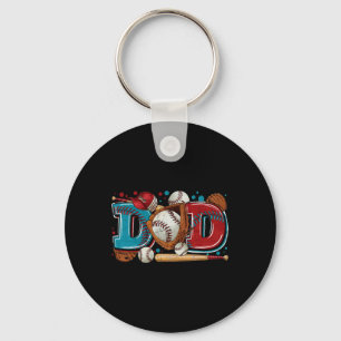 Vater Daddy Vintag Vatertag Ball Softball T-ball Schlüsselanhänger