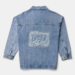 Vater Daddy Zitat Proud Vater Leben Vater Tag 1 Jeansjacke