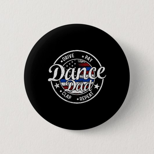 Vater Dance Vintag American Dancer Tanzer Vater's Button (Vorderseite)