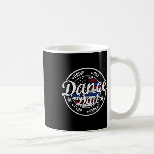 Vater Dance Vintag American Dancer Tanzer Vater's Kaffeetasse (Rechts)