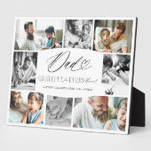 Vater dankbar für jeden Augenblick FotoCollage Fotoplatte (Seite)