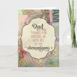 Vater, danke, dass du mir alle meine Shenanigans a Dankeskarte