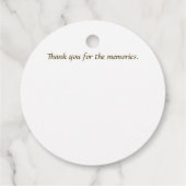 Vater, danke Mallard über Cattails, ein Speicher Geschenkanhänger (Rückseite)