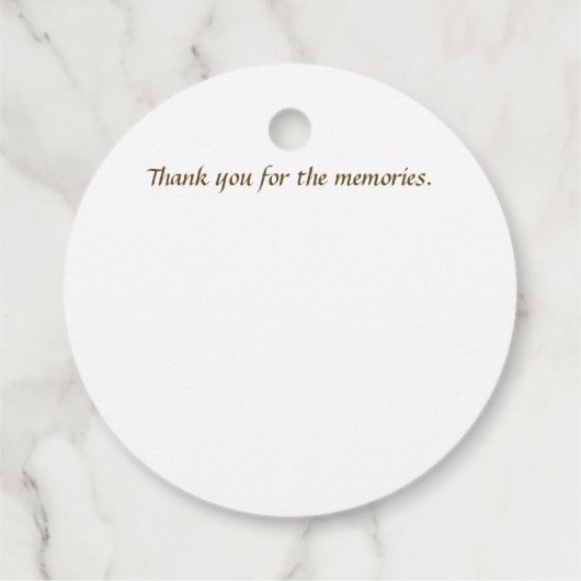 Vater, danke Mallard über Cattails, ein Speicher Geschenkanhänger (Rückseite)