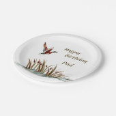 Vater, danke Mallard über Cattails, ein Speicher Pappteller (Schrägansicht)