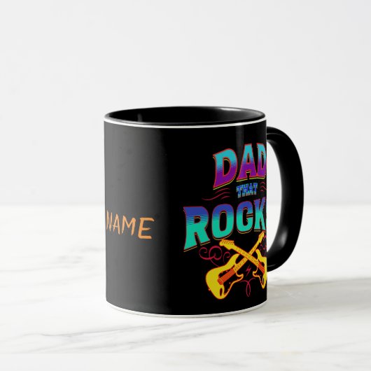 VATER, DAS ROCKT! Gitarren Tasse (VorderseiteRechts)