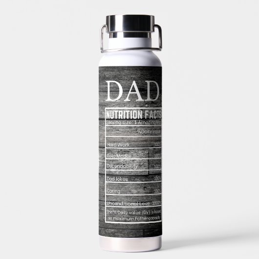 Vater: Das ultimative Rollenmodell Trinkflasche (Rückseite)