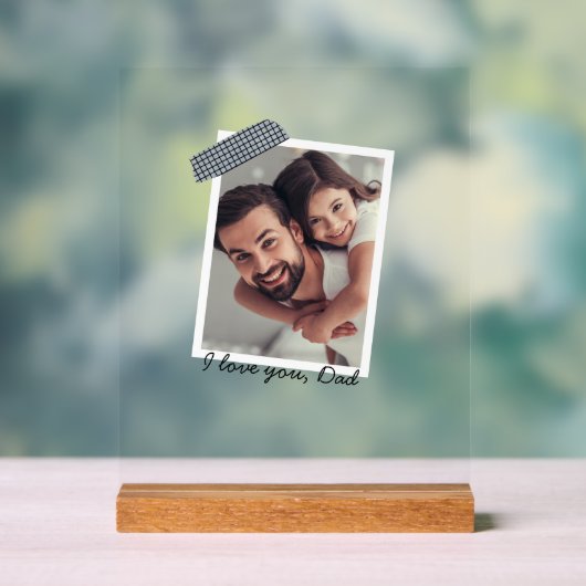 Vater Daughters Heftschrift | FotoCollage Acrylschild (Neutral)