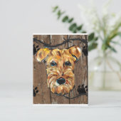 VATER DAY AIREDALE POSTKARTE (Stehend Vorderseite)