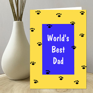 Väter Day Card vom Hund - Welten Bester Vater Karte