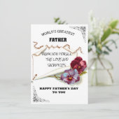 VATER DAY ESPECIAL1 DANKESKARTE (Stehend Vorderseite)