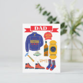 VATER DAY FEIERTAGSKARTE (Stehend Vorderseite)