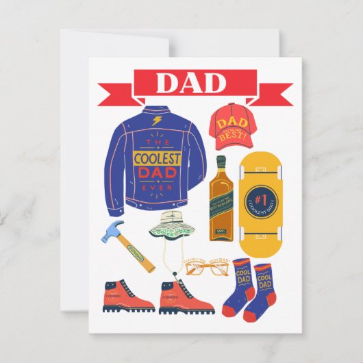 VATER DAY FEIERTAGSKARTE (Vorderseite)