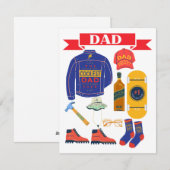 VATER DAY FEIERTAGSKARTE (Vorne/Hinten)