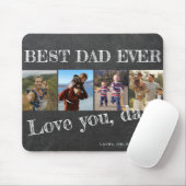 Väter Day Foto Collage Bester Papa je Brauch Mousepad (Mit Mouse)