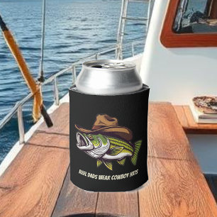 Väter Day Funny Fish mit einem Cowboy-Hut Dosenkühler