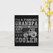 Väter Day Gift Idee Opa Traktor Bauer Karte (Gelbe Blume)