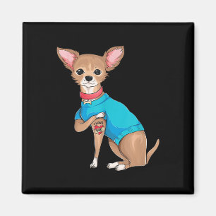 Väter Day Gifts Funny Dog Chihuahua I Liebe Vater  Magnet