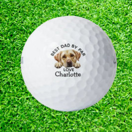 Väter Day Golden Labrador Puppy Golfball