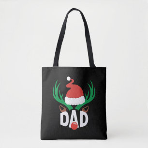 VATER DEER Weihnachten im Shirt Tasche