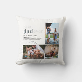 Vater-Definition | 3 FOTO PERSONALISIERT Kissen