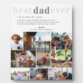 Vater-Definition | 8 Foto Personalisiert Plaque Fotoplatte (Vorderseite)
