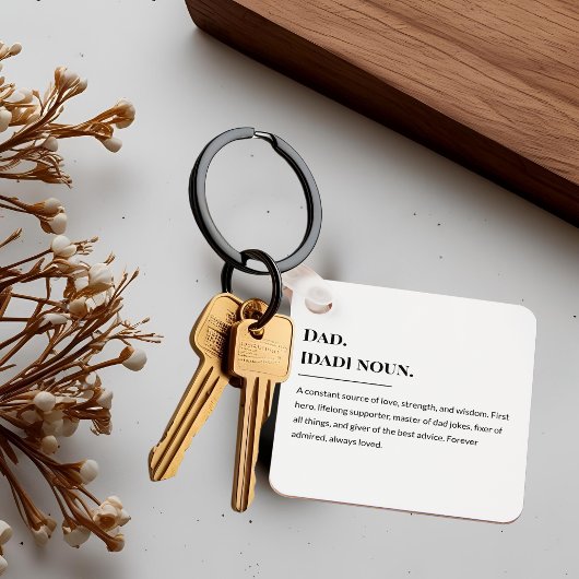 Vater Definition 🔑 💙 | Bedeutungsvoller Vater Schlüsselanhänger