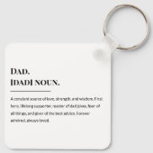 Vater Definition 🔑 💙 | Bedeutungsvoller Vater Schlüsselanhänger (Rückseite)