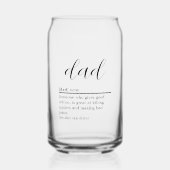 Vater Definition Beer kann Glas (Vorderseite)