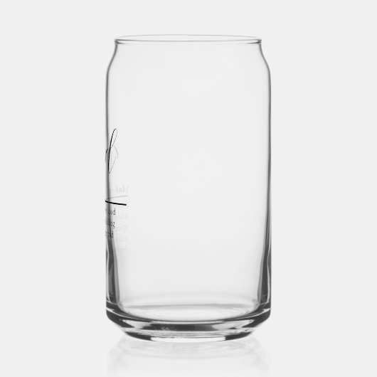 Vater Definition Beer kann Glas (Links)