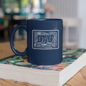 VATER-Definition-Design Zweifarbige Tasse