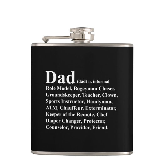 Vater-Definition Flachmann (Vorderseite)