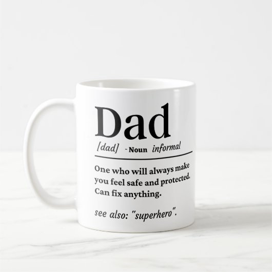 Vater-Definition Kaffeetasse (Links)