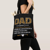 Vater Definition Leopard Druck Vatertag Geschenk Tasche (Von Nahem)