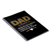 Vater Definition Leopard Druck Vatertagsgeschenk Notizblock (Rechte Seite)