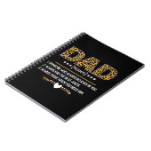 Vater Definition Leopard Druck Vatertagsgeschenk Notizblock (Linke Seite)