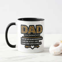 Vater Definition Leopard Print Vatertag Geschenk